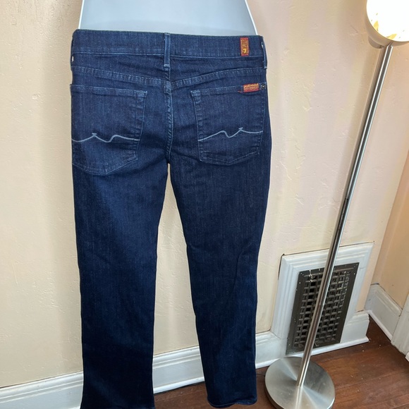 7 for all Mankind Kaylie Midnight New York Dark Slim bootcut jeans, size 31 - Picture 3 of 13